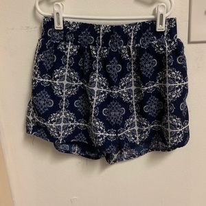 Blue/White Detail Shorts